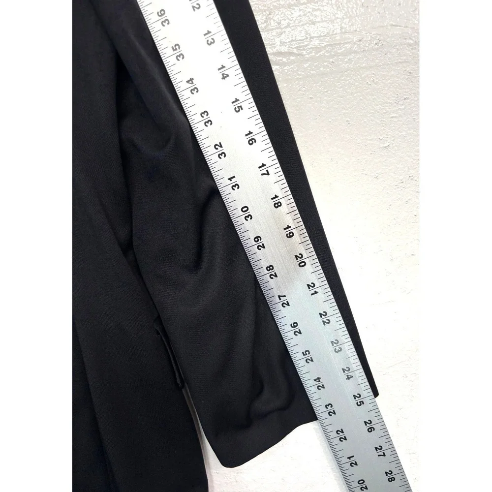 vtg 90s Hugo Boss 44L‎ Zeus Black Double Breasted Blazer Jacket Sport Coat USA